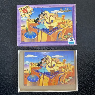 Puzzle Holz Aladdin Disney 15 Teile Holzpuzzle Schmidt Kinder Ab 3  4 Jahre