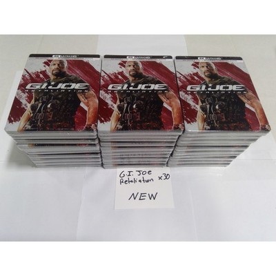 Paramount G.I. Joe Retaliation 4K UHD Blu-ray Steelbook New Sealed Lot of 30