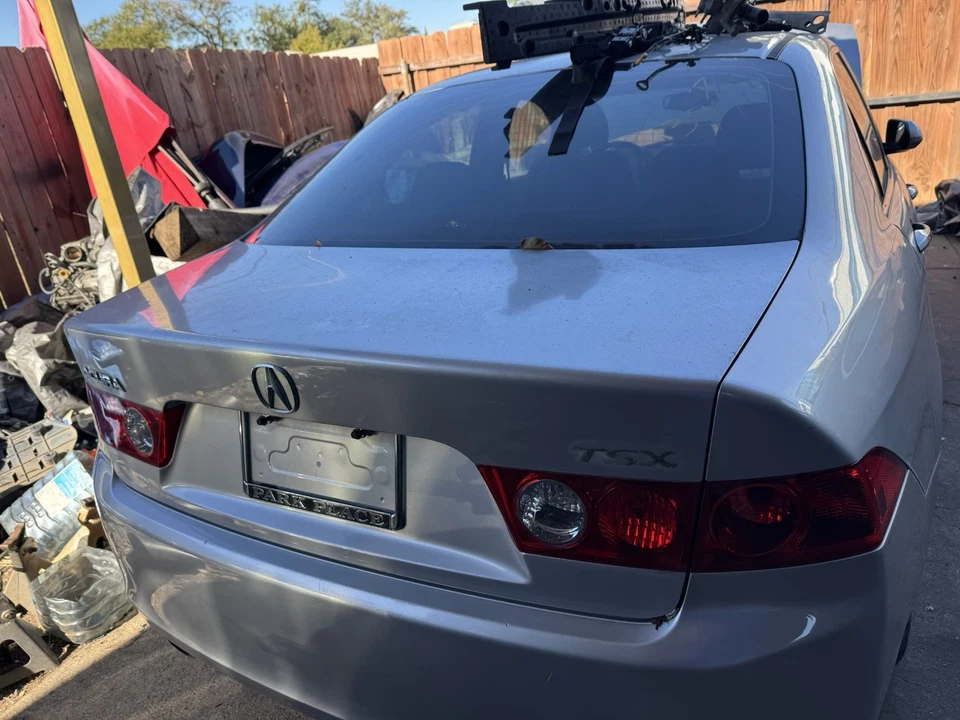 Acura TSX 2004 sedán OEM conjunto de tapa trasera del maletero plata Meteor gran forma 🔥 Foto 4 de 4