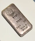 1980 Homestake Mining Company 9.99 Ounce .999 Poured Silver Odd Weight Bar