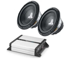 JL Audio Package (2) 10w0v3-4 With JD 500/1. 500watts Subwoofer Amp Combo