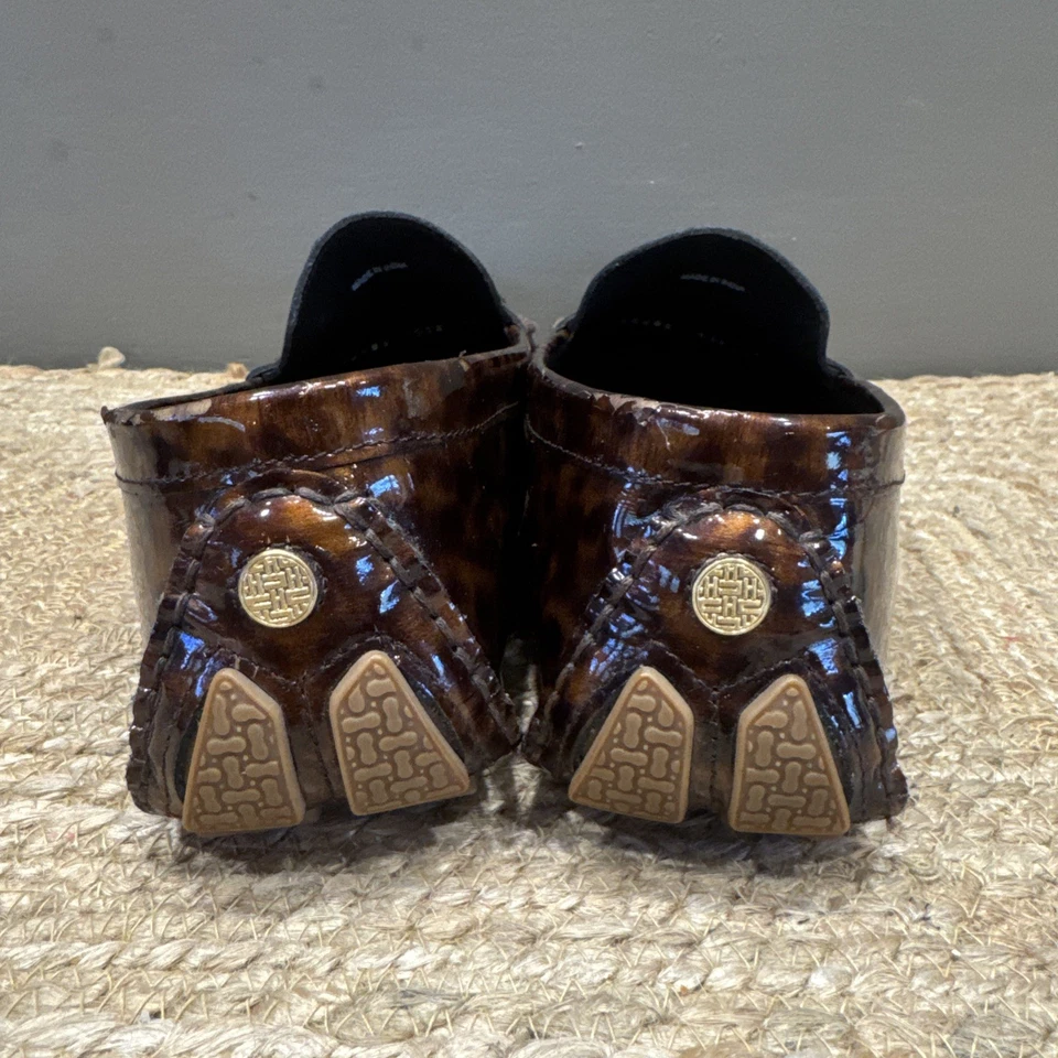 Zapatos Cole Haan para mujer 11 M marrón charol tortuga penny driver sin usar, en caja Foto 3 de 4