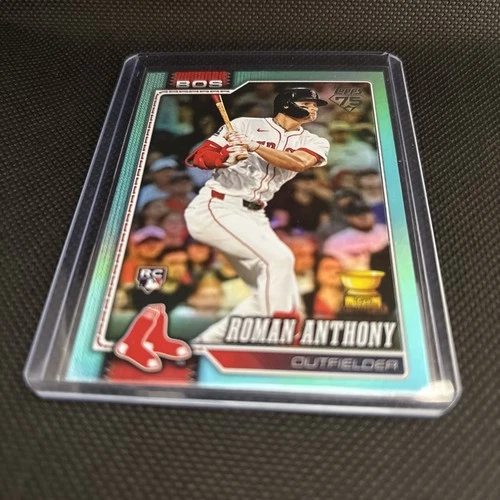 2026 Topps Series 1 ROMAN ANTHONY🔥 RC Aqua Holo   Foil SP 1:500 Packs - Red Sox