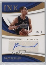2017-18 Panini Immaculate Ink Gold /10 Dwight Powell #II-DWP Auto 0c6