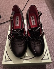 Lulu Hun black vintage inspired heels(3 inches)