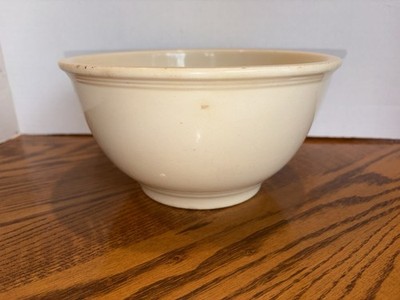 Kitchen Kraft Oven Serve Bowl Cream White Homer Laughlin 8 Inch USA Vintage