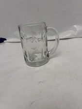 VTG Heavy Clear Thick Beer Mug with Thumbprint design