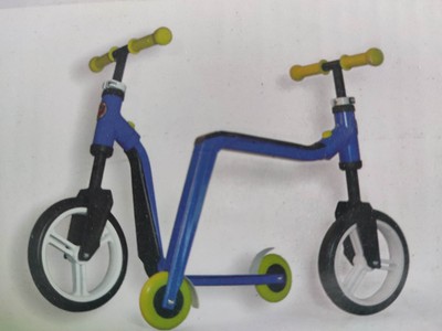 Scoot&Ride Highwayfreak Blau Gelb Laufrad Roller Kinder 3-5 J