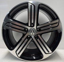 Genuine Volkswagen Golf MK7 MK7.5 R 18” Cadiz Alloy Wheel Refurbished Black DCut