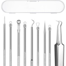 Professional Blackhead Remover Comedone Extractor Kit 5 PCS Stainless Steel