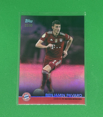 Topps Benjamin Pavard Bayern München Fußballkarte 2021/22 Team Set BCM-BP /99