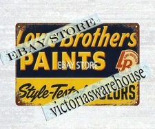 LOWE BROTHERS paints varnish home improvement decor tin sign