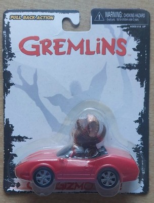 NECA Gremlins Gizmo Red Corvette Pull Back Auto Figur Rarität Top Zustand 