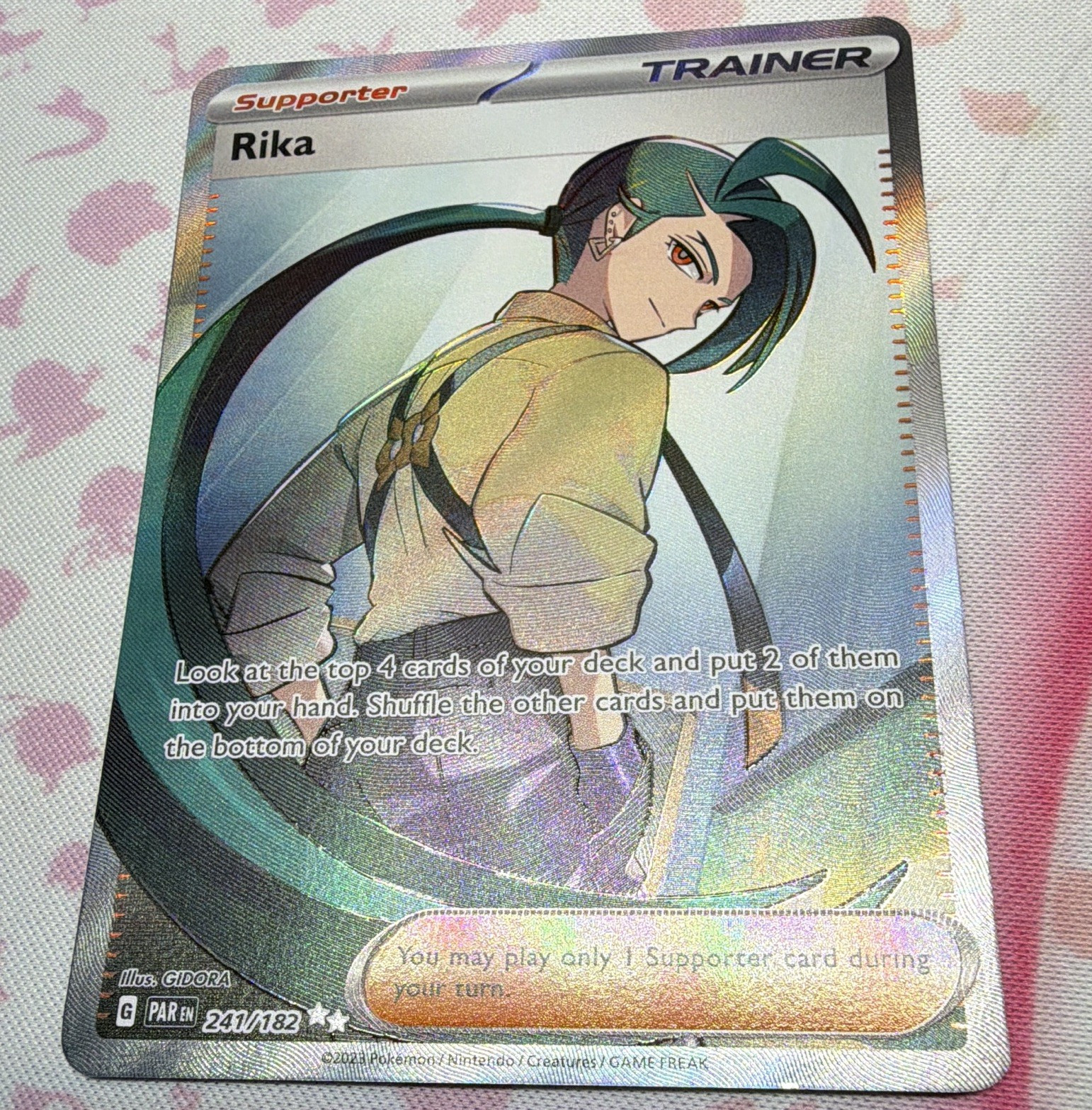 Nintendo Rika 241/182 SV04: Paradox Rift Full Art Holo Ultra Rare EN