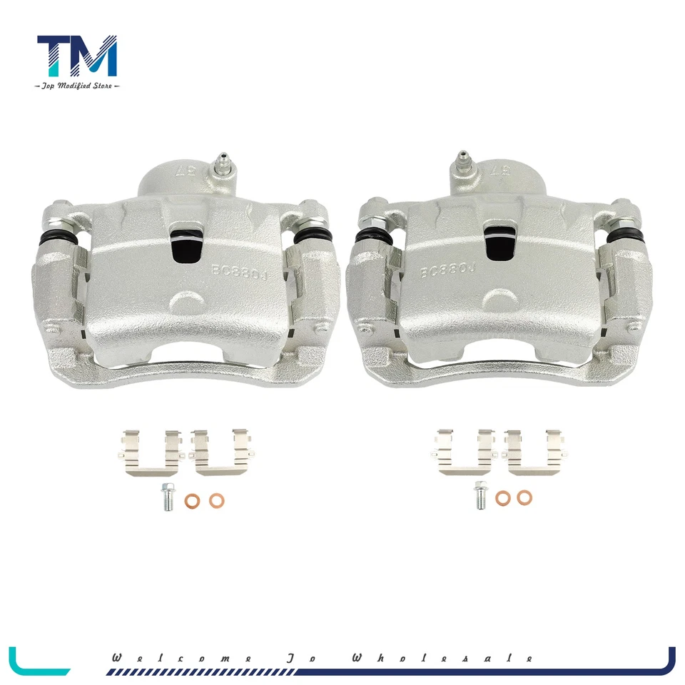 Par de pinzas de freno delanteras con soporte para Kia Soul 2014 2015 2016 2017 2018 Foto 2 de 4