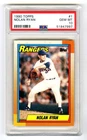 NOLAN RYAN~TEXAS RANGERS~1990 TOPPS PSA-10 GEM-MT GRADED MLB CARD #1 (NEW CASE)