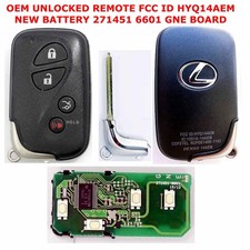 Oem Virgin Lexus Lx Rx Smart Key Unlocked Remote Fob Hyq14aem 271451-6601 Gne