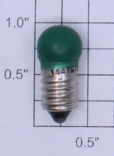 Lionel 1447G 18 Volt Screw Base Translucent Green Small Globe Light Bulb (1)
