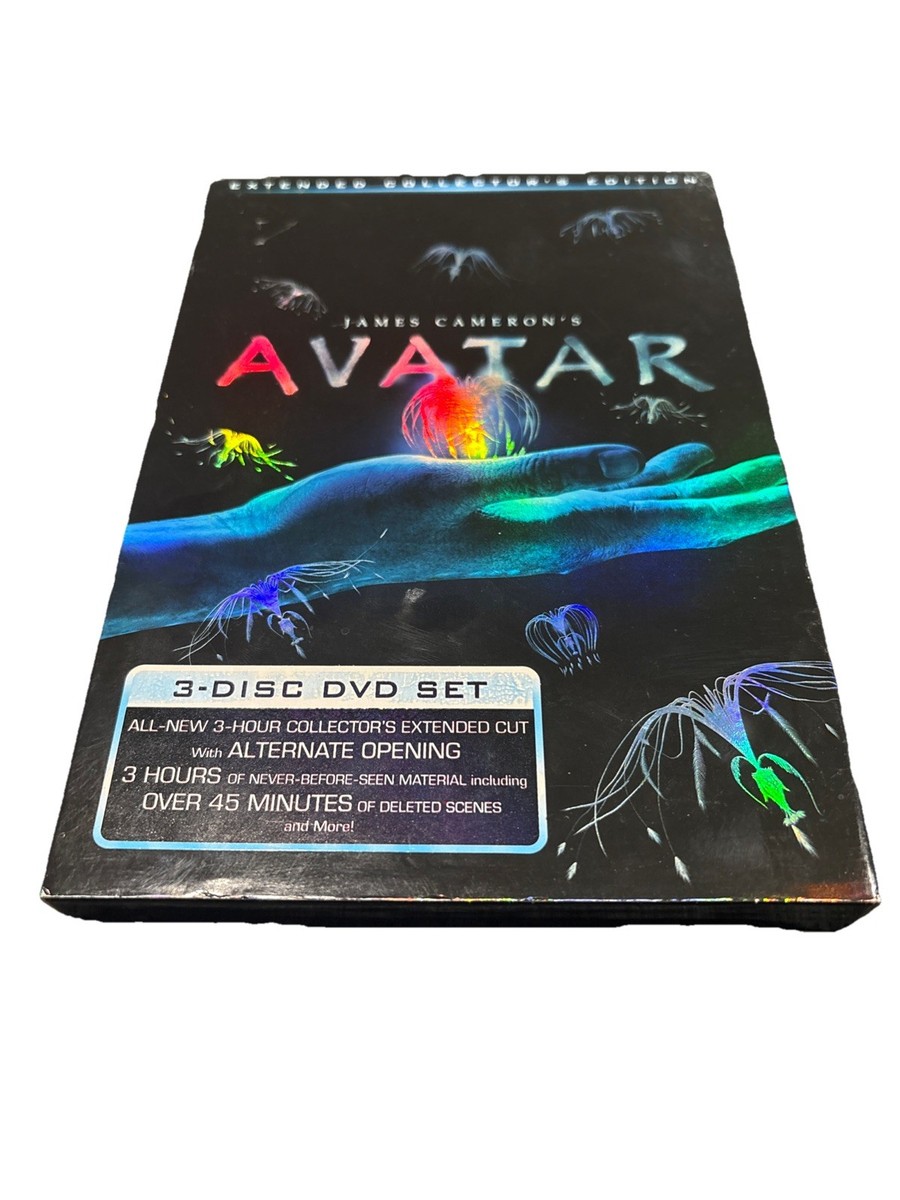 Avatar 3 Disc DVD Set Extended Collectors Edition With Slipcover