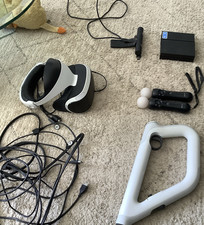 Sony PlayStation VR Headset CUH-ZVR2 + Camera, 2 Move, VR Aim, Cables