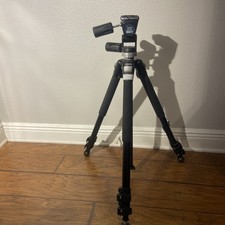 Manfrotto 3221WN Professional Tripod w/ Manfroto 3030 Head Camera Camcorder C