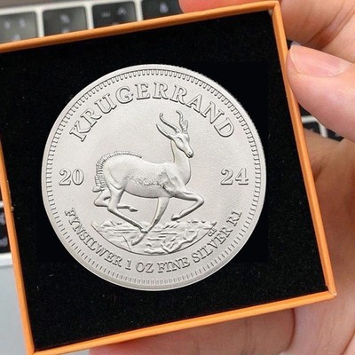  2024 Krugerrand Silver 1 oz 999 Silver Coin 1 Rand South Africa 999 ##NEW 
