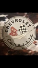 Corvette 11.25” Enameled Porcelain Sign Ande Rooney Vintage