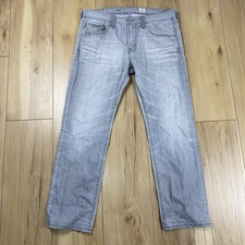 Adriano Goldschmied Jeans Mens 34 Gray Denim The Matchbox Slim Straight AG