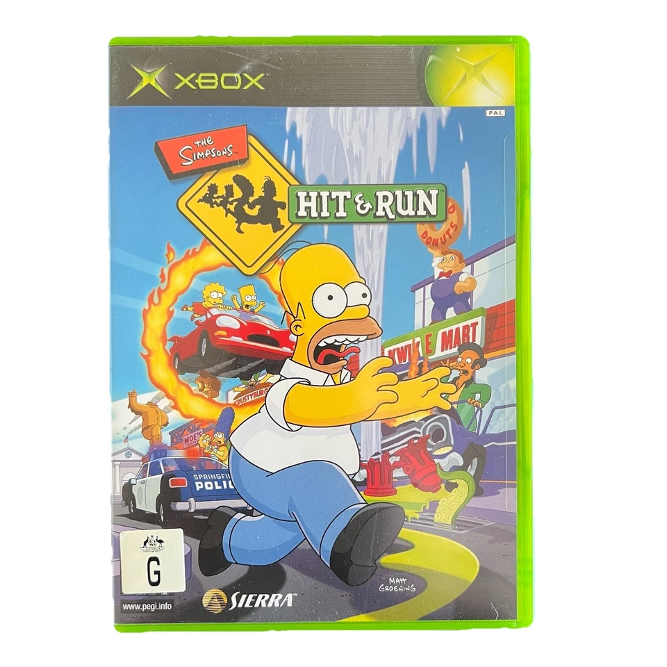 The Simpsons: Hit & Run Black Label (Xbox Original) Complete Manual + FREE POST - Image 2 of 4
