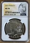 2023 Peace Silver Dollar NGC MS70 with OGP and CofA 0.859oz of 0.999% silver