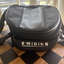 Motorcycle Tail Bag, 12L-15L Expandable Waterproof Motorbike Rear 15L, Black