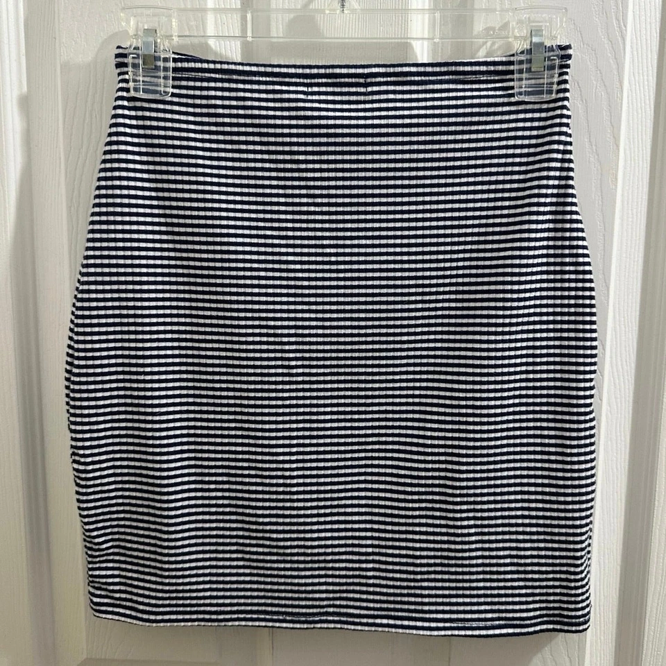Mi Ami by Francesca’s Knit Striped Faux Wrap Striped Mini Skirt XS/S - Image 2 of 4