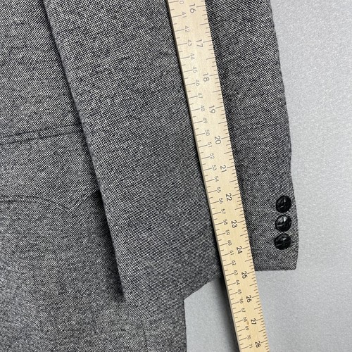 VTG Circle S Lambswool Blazer Sport Coat Mens 50R Grey Western Cowboy Rockabilly - Picture 11 of 18