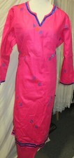 summer beautiful embroidery lawn cotton salwar kameez Size XL 44