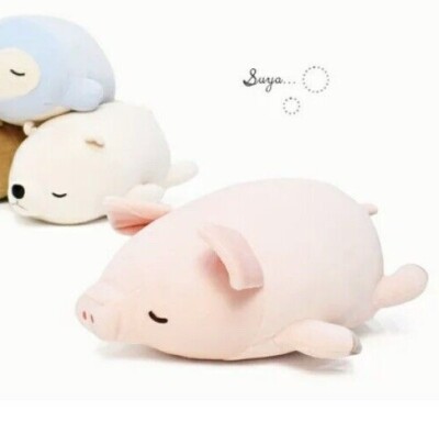 Mochi Super Soft Marshmallow Animal Pig Hugging Plush Bolster Pinky