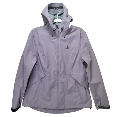 Woods Sitka Rain Jacket Womens M Waterproof Purple Sage Hooded Pockets Gorpcore