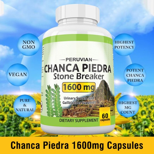 Chanca Piedra Capsules 1600mg-Stone Breaker,Kidney Support,Urinary System Health - Bild 4 von 7