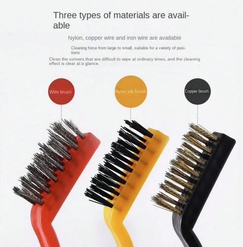 5pcs Kitchen Cleaning Tool Set For Stove And Gas Cooker, Multi-Functional Brush - Picture 6 of 10