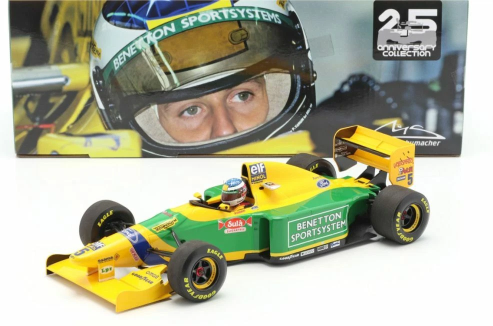 Schumacher Benetton B193B F1 model San Marino GP 1993 1:18 MINICHAMPS 113 930405