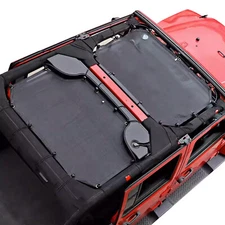 JK Sun Shade Top for Jeep Wrangler 4 Door 07-2018 Sunshade Sunroof Bikini Cover