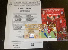 Poland Vs England 2004 - Ticket & Programme