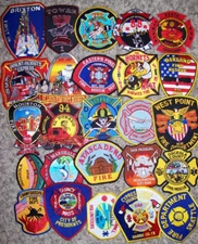 *NEW*  *CLEARANCE*  25 Total Various Fire Patches  Set # 34 NO DUPLICATES IN SET