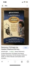 Plantronics T10 Single Line Headset Telephone Dial Key Pad 45159-11 NEW 45161-11
