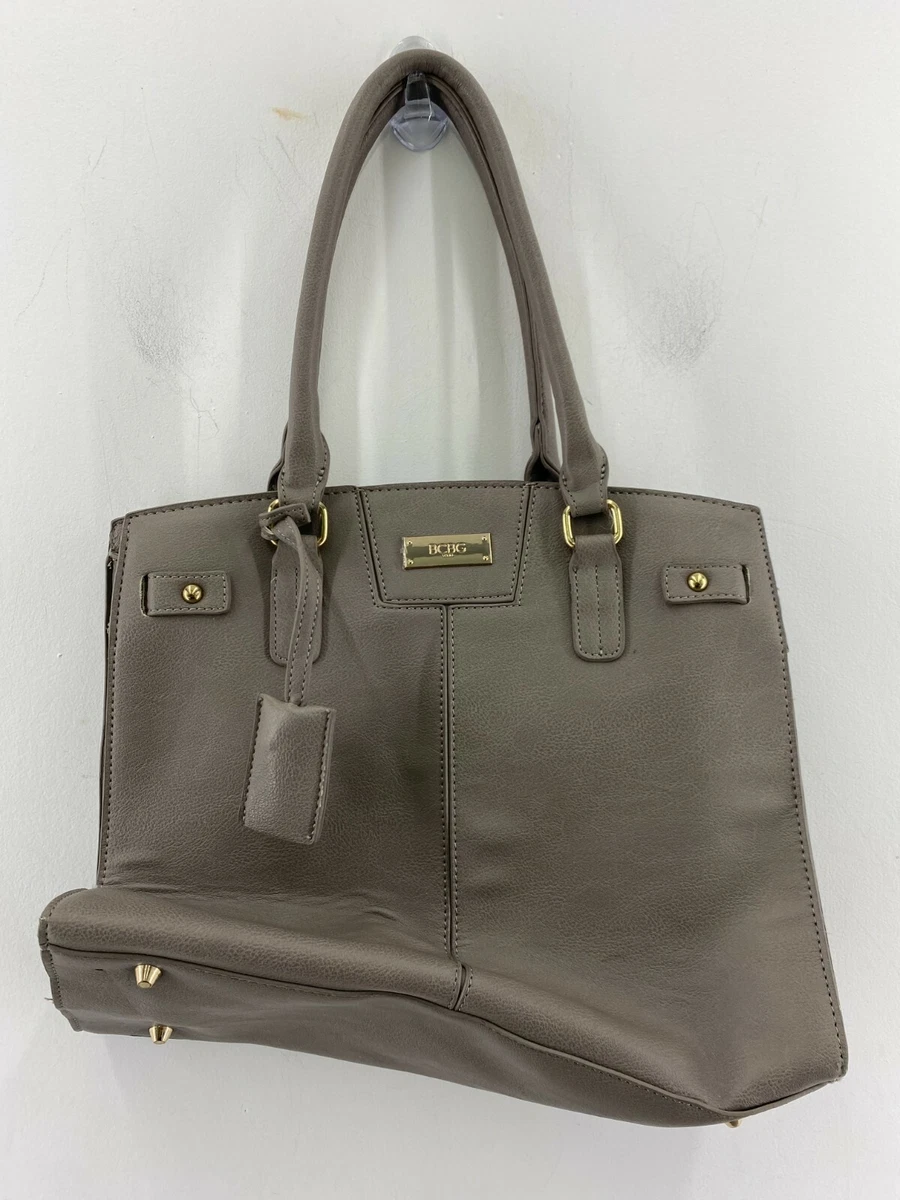 BCBG Paris Lock Merlot Tote Bag