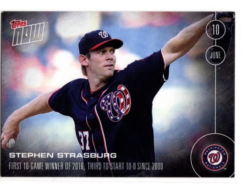 2016 Topps Now 139 Stephen Strasburg