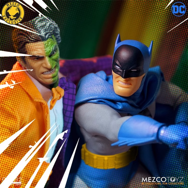 mezco バットマン トゥーフェイス Mezco Toyz BATMAN BATMAN VS TWO-FACE BOXED SET one:12 Action