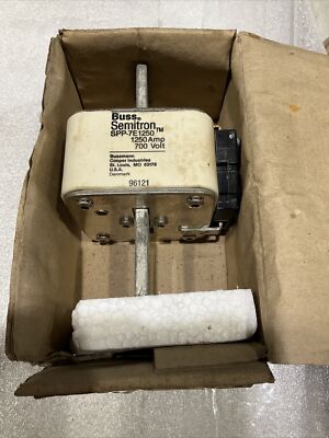 SPP-7E1250 BUSSMANN FUSETRON FUSE 1250AMP 700V 3FKE/90 ARSQUARE BODY BLADE F NEW