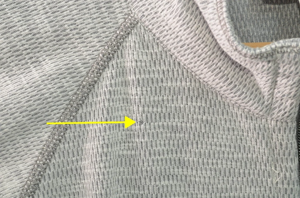 Camisa de malla reversible Tommy Bahama para hombre grande 1/4 cremallera pulóver gris falso Foto 4 de 4