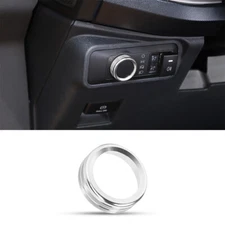 Headlight Switch Button Knob Trim Ring For Ford Bronco Sports/F150 2021+ Silver