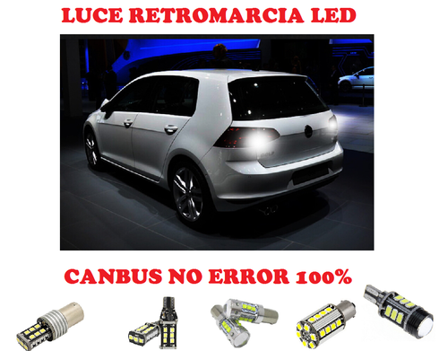 LUCE RETROMARCIA 135 LED P21W BA15S CANBUS PER ALFA ROMEO 145 6000K - Foto 2